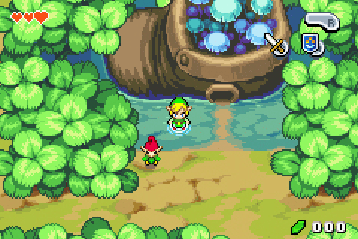 Link en The Legend Of Zelda The Minish Cap - Juegos de Zelda para consolas portátiles