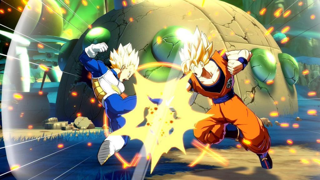 Goku vs vegeta dragon ball fighter z