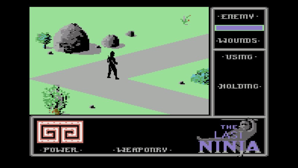 Captura de The Last Ninja en Commodore 64