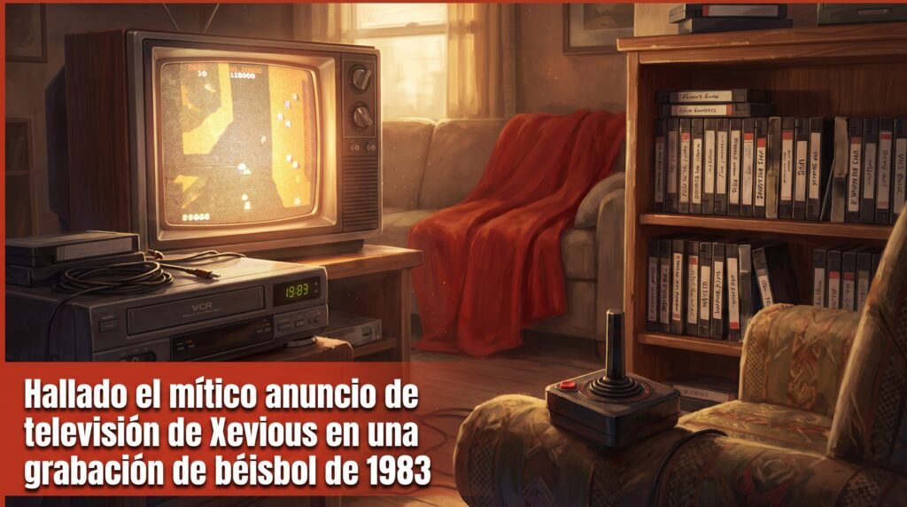 Hallado el mítico anuncio de televisión de Xevious en una grabación de béisbol de 1983