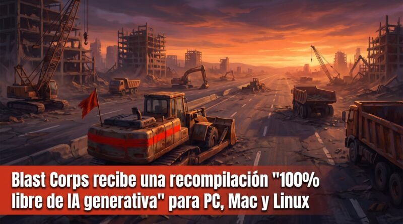 Blast Corps recibe una recompilación "100% libre de IA generativa" para PC, Mac y Linux