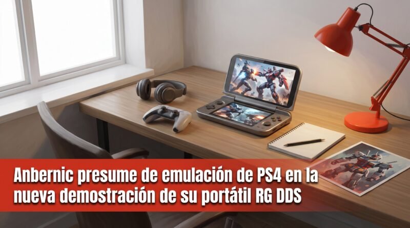 Anbernic presume de emulación de PS4 en la nueva demostración de su portátil RG DDS