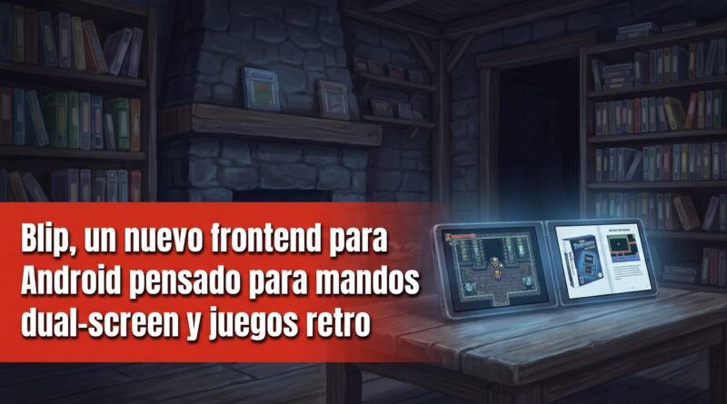 Blip, un nuevo frontend para Android pensado para mandos dual-screen y juegos retro