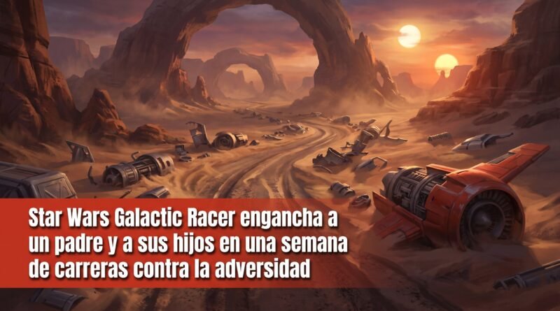Star Wars Galactic Racer engancha a un padre y a sus hijos en una semana de carreras contra la adversidad