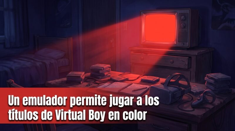 Un emulador permite jugar a los títulos de Virtual Boy en color