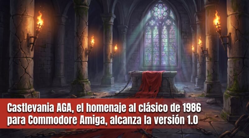 Castlevania AGA, el homenaje al clásico de 1986 para Commodore Amiga, alcanza la versión 1.0 Castlevania AGA, el homenaje al clásico de 1986 para Commodore Amiga, alcanza la versión 1.0