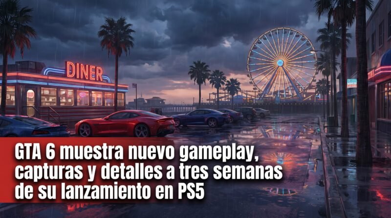 GTA 6 muestra nuevo gameplay, capturas y detalles a tres semanas de su lanzamiento en PS5