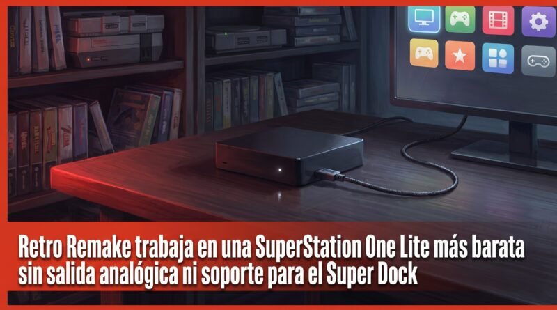 Retro Remake trabaja en una SuperStation One Lite más barata sin salida analógica ni soporte para el Super Dock
