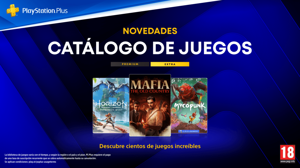 Mafia: The Old Country, Horizon Forbidden West y Mycopunk encabezan el catálogo de PlayStation Plus de octubre