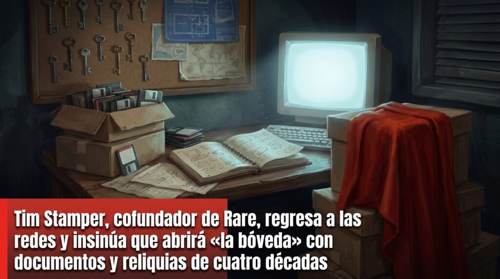 Tim Stamper, cofundador de Rare, regresa a las redes y insinúa que abrirá «la bóveda» con documentos y reliquias de cuatro décadas