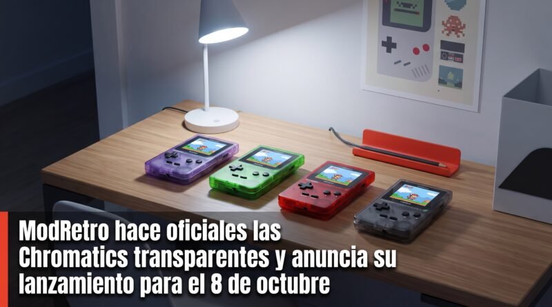 ModRetro hace oficiales las Chromatics transparentes y anuncia su lanzamiento para el 8 de octubre ModRetro hace oficiales las Chromatics transparentes y anuncia su lanzamiento para el 8 de octubre