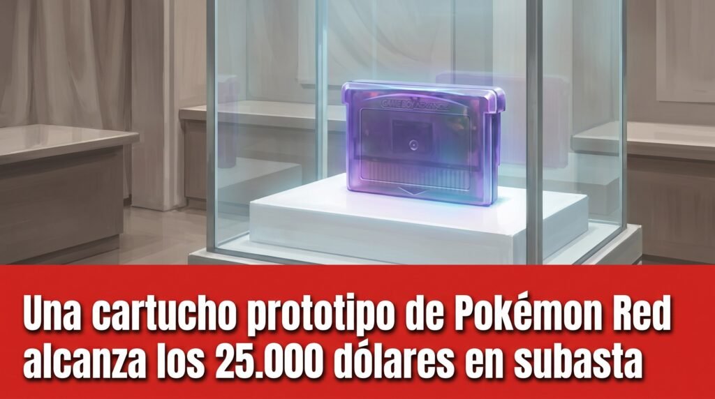 Una cartucho prototipo de Pokémon Red alcanza los 25.000 dólares en subasta