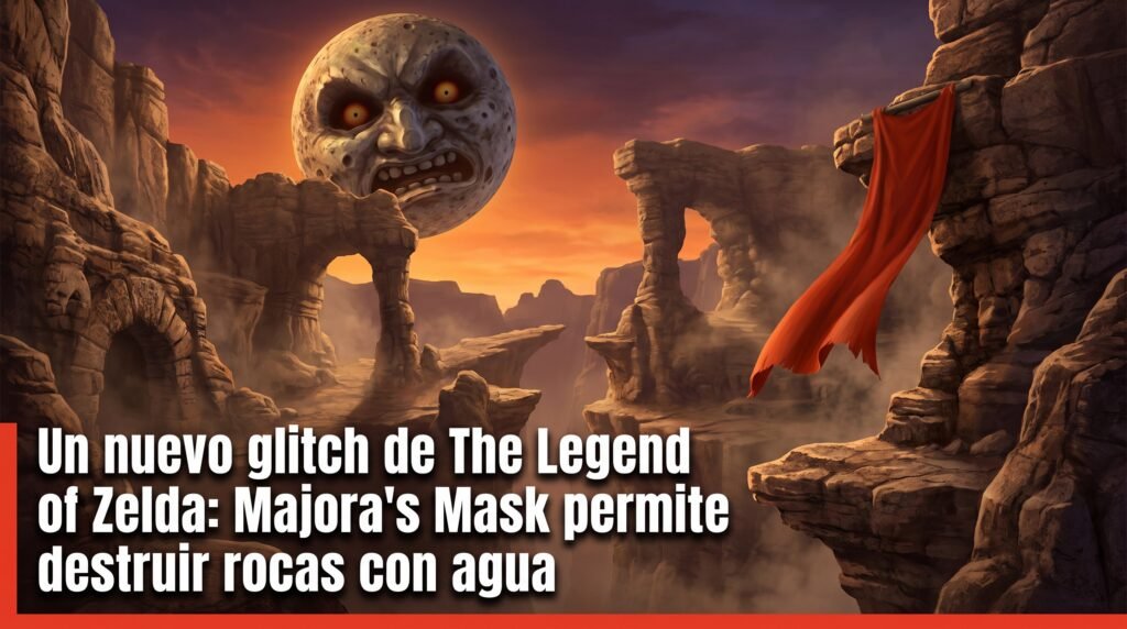 Un nuevo glitch de The Legend of Zelda: Majora's Mask permite destruir rocas con agua