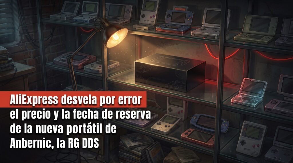 AliExpress desvela por error el precio y la fecha de reserva de la nueva portátil de Anbernic, la RG DDS