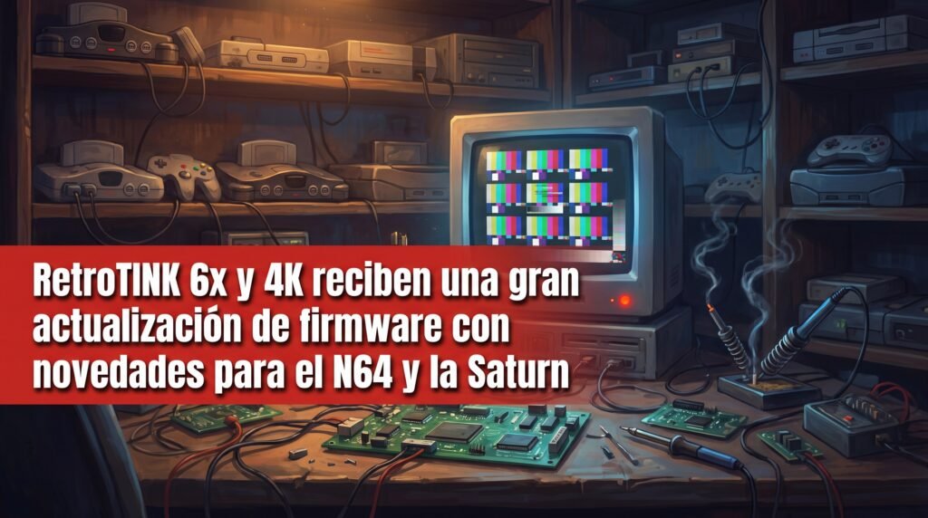 RetroTINK 6x y 4K reciben una gran actualización de firmware con novedades para el N64 y la Saturn