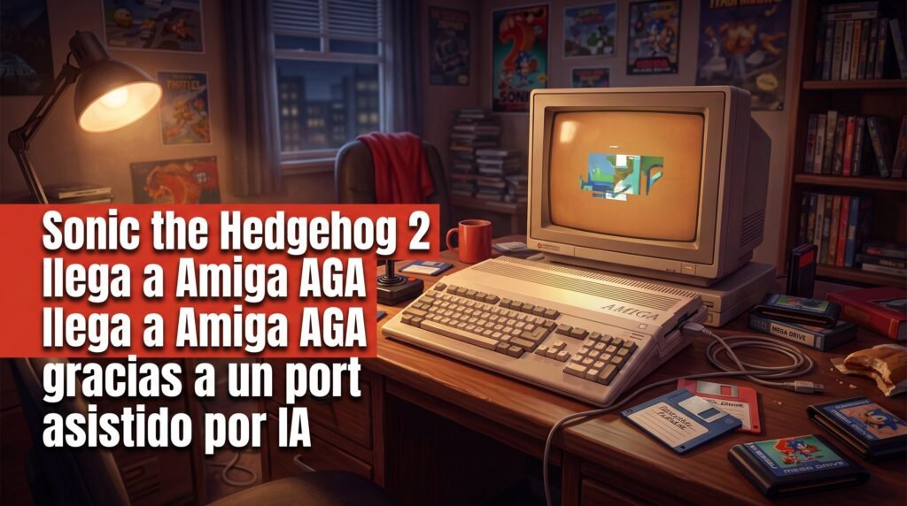 Sonic the Hedgehog 2 llega a Amiga AGA gracias a un port asistido por IA